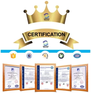 شهادة الشرف، الشهادة، CE، BV، ISO9001، لقد حصلت الشركة على شهادات CE، BV، نظام إدارة الجودة ISO9001 وشهادات أخرى.